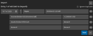 Builtin importer - preview entry